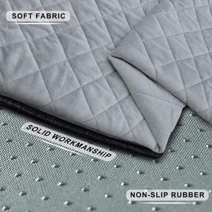 Golf Cart Seat Covers, Thickened Short Plush Seat Towel Blanket with Non-Slip Backing, Soft & Heavy Duty, Fits Most 2 & 4 Passenger EZGO Yamaha Club Car, 51"x30.5", Light Gray - color: Light Gray