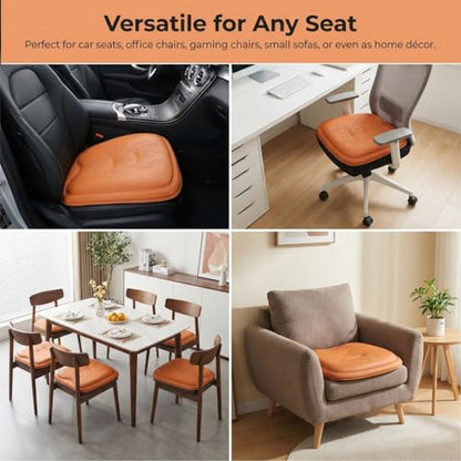 Comfort Dreamcatcher Car Seat Cushion Non-Slip - Relaxing, Optimal Support & Posture for Long Drive (Single Seat (Beige))