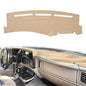 Dashboard Cover for Chevrolet Silverado 1500 2500 3500 1999-2006 Avalanche Chevy Tahoe Suburban GMC Sierra Yukon Dash Cover Mat(Premium Carpet, Beige) - color: Beige