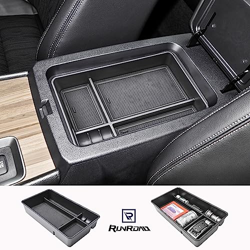 RUNROAD Center Console Organizer Tray Compatible with Nissan Altima 2019 2020 2021 2022 2023 2024 2025 Accessories, Insert Armrest Tray Secondary Storage Box Coin Holder Console Dividers, Black - color: Black