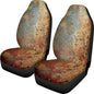 Pehede Car Seat Cover Rusty Iron Front for Cars, Easy to Install Cover Set, Accessories Auto Trucks Van SUV,2 Packs - color: Multi32