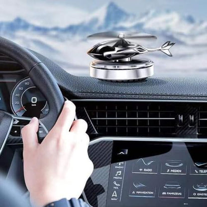 Car Air Fresheners with Solar Rotating Car Fragrance Diffuser Creative Car Perfume Decoration Car Dashboard Aromatherapy Ornament Solar Helicopter Perfume Ornament Home Office Desktop Decoration A