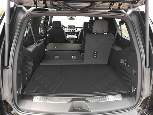 AOMSAZTO Cargo Liner for Chevy Suburban/GMC Yukon XL 2021-2026 - Custom Fit All Weather Trunk Mat TPE Cargo Mat Trunk Liner - size: Suburban 2021-2026