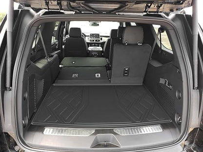 AOMSAZTO Cargo Liner for Chevy Suburban/GMC Yukon XL 2021-2026 - Custom Fit All Weather Trunk Mat TPE Cargo Mat Trunk Liner - size: Suburban 2021-2026
