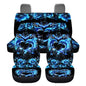 Dolphin Car Interior Accessories Dolphin Car Seat Covers Full Set of 4 Pcs Universal Automotive Seat Cute Cushion Pads Driver Seat Blanket Split Bench Back Protector,Truck SUV Van - color: Blue Dolphin