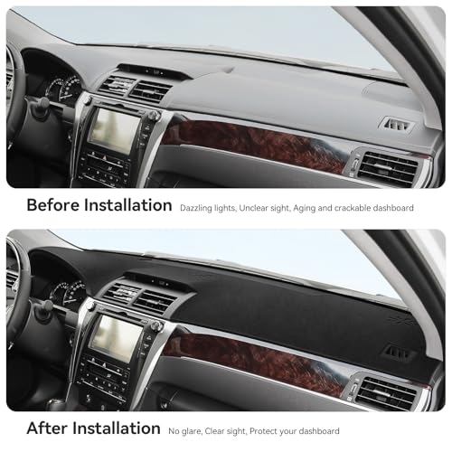 Dash Cover for Toyota Camry 2017 2016 2015 2014 2013 2012 Accessories Flannel Dashboard Cover Dash Mat Center Console Cover Sunshield Protector Pad - size: for Toyota 2012-2017 Camry