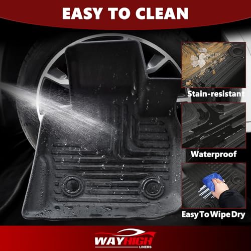Wayhigh® Floor Mats & Cargo Liner for Chevy Trailblazer AWD 2021-2026 (Not for FWD) (Only Suitable for Upper Trunk), All Weather TPE Car Mats Heavy Duty, Floor Mats Custom for Trailblazer Accessories - style: 5) For Chevy Trailblazer AWD / 2021-2026 / Mat