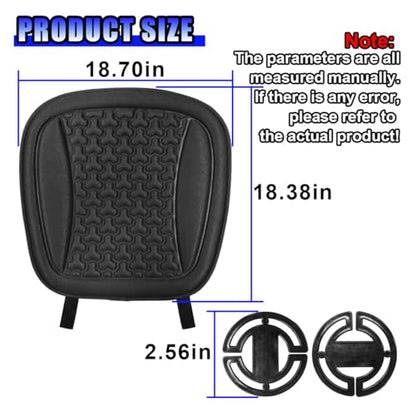 Car Seat Cushion, Comfort Cool Ice Silk Fibers Automotive Front Seats Pad, Non-Slip Breathable Auto Guard Seat Cushion, Drivers Seats Protector Covers for Vehicle, Home, Office (Black) - color: Black