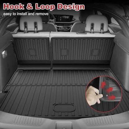 Cargo Mat Fit for 2024 2025 2026 Buick Envista Cargo Liner with Backrest Mat - Custom Fit TPE All Weather Trunk Mat Back Seat Cover Protector for Envista Accessorees Black - style: (1) 2024-2026 Envista | Cargo Mat with Backrest Mat