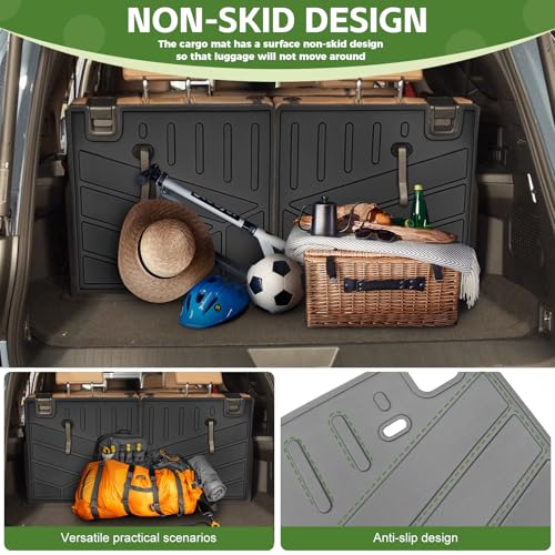 3rd Row Seat Back Mat for 2025 2026 Toyota 4Runner 7 Seats Gas, Backrest Mats Rear Seatback Cover All Weather TPE Protector Cargo Liner Accessories(Not for Hybrid EV/i-Force MAX) - size: 7Seats-Seatback Mat(3rd Row)