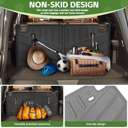 3rd Row Seat Back Mat for 2025 2026 Toyota 4Runner 7 Seats Gas, Backrest Mats Rear Seatback Cover All Weather TPE Protector Cargo Liner Accessories(Not for Hybrid EV/i-Force MAX) - size: 7Seats-Seatback Mat(3rd Row)
