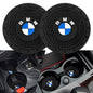 Car Cup Holder Coaster for BMW X1 X3 M3 M5 X5 X6 Z4 3 5 7 Series | Silicone, 2.76 Inch, 2 Pieces, Interior Accessories - color: Black-a6
