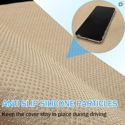 Dashboard Mat - Premium Polyester Fiber, Non-Slip Heat Resistant Dash Cover Protector (Compatible with Chevrolet Sail 3 Nueva Sail 2015-2019, Black+Blue Edge) - color: Black+Blue Edge