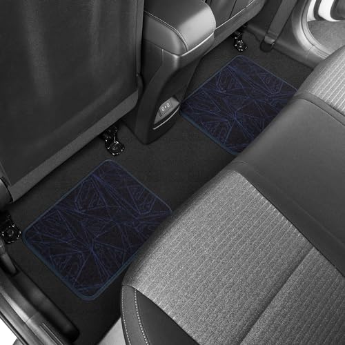 Warner Bros DC Comics Superman 4pc Carpet Floor Mats Car Accessories - Set for Car, Truck, Van, SUV - No-Slip Grip - Universal Fit Front 26" x 16.5", Rear 14" x 16.5" - style: Superman