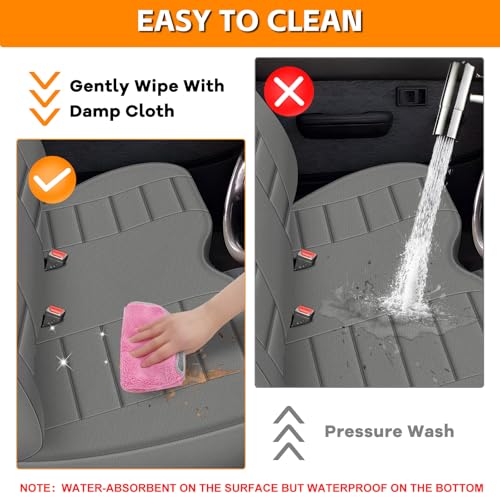 Truck Seat Cover Compatible with 1995-2004 Toyota Tacoma Front Bench Seat with Molded Headrest and Small Notched Cushion, Knitted Fabric - color: Charcoal