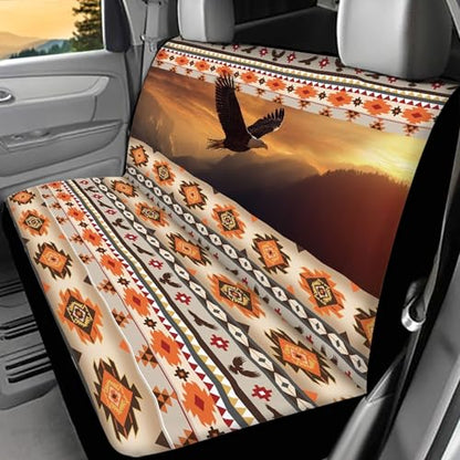 WELLFLYHOM Aztec Eagle Car Seat Cover Rear Bench Seat Covers for Truck SUV Native Tribal Universal Fit Car Accessories Auto Bench Seat Cover - color: Aztec Eagle