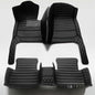 Custom Artificial Leather Waterproof All-Weather Car Floor Mats Fit for 99% Sedan SUV Sports Car Vehicle Car Mat (Black Black Stripe) - color: Black Black stripe