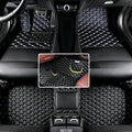 Custom Floor Mats for Audi A1, A3, A4, A5, A6, A7, A8,TT, TTS, Q2, Q3, Q5, Q7, Q8,RS3 RSQ8 S3 S4 S5 S6 S7 S8 e-tron, Q4 e-tron,All Weather Waterproof Luxury Leather (Black Beige) - color: Black Beige
