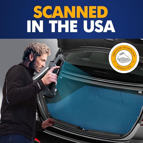 Premium Cargo Liner for Hyundai Elantra 2017-2025 Sedan - 100% Protection - Custom Fit Car Trunk Mat - All-Season Black Cargo Mat - 3D Shaped Laser Measured Trunk Liners for Hyundai Elantra
