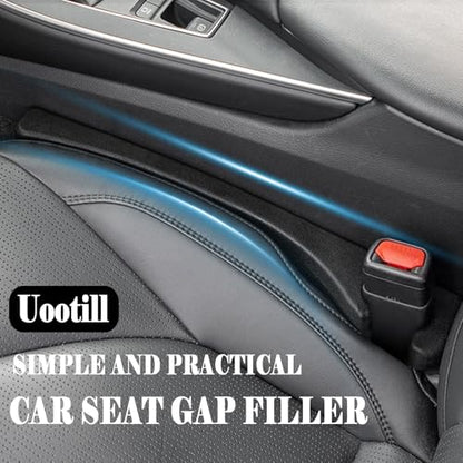 Car Seat Gap Filler Set of 2,Seat Gap Organizer, No Drop Seat Guard,2025 New Car Seat Side Gap Filler Organizer, Drop Seat Guards for Cars (Black 2Pcs) - color: Black
