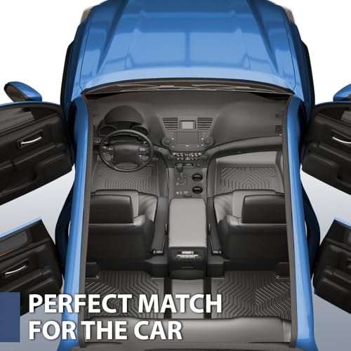 PIT66 Floor Mats Cargo Liners Compatible with Toyota Tacoma Double Cab 2016-2023/Not Fit Manual Transmission, Not Fit Vehicles with Vinyl Flooring, All Weather Floor Liners TPE Interior Accessories - size: Fit Toyota Tacoma Double Cab 2016-2023 | 3PCS
