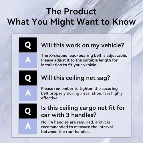 Car Ceiling Cargo Net with 2 Pockets - 35.4"x25.5" Cross-Strap Reinforced Double-Layer Mesh Organizer, Adjustable for SUVs - Road Trips, Camping, Commuting Storage Organization - Black - size: 35.4"x25.6"-Black