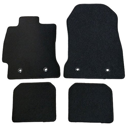 Floor Mat Compatible with 2013-2016 Scion FR-S/2013-2020 Subaru BRZ/2017-2020 Toyota 86, Factory Fitment Floor Mats Carpet Front & Rear Black 4PC Nylon by IKON MOTORSPORTS, 2014 2015 2016 2017