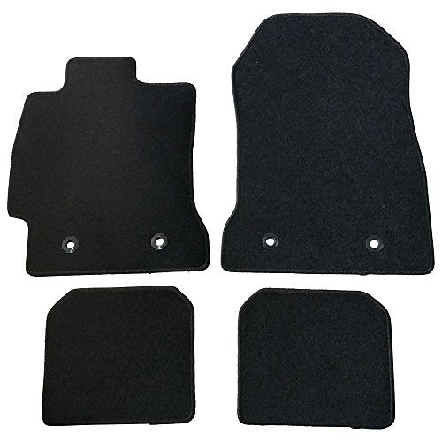 Floor Mat Compatible with 2013-2016 Scion FR-S/2013-2020 Subaru BRZ/2017-2020 Toyota 86, Factory Fitment Floor Mats Carpet Front & Rear Black 4PC Nylon by IKON MOTORSPORTS, 2014 2015 2016 2017