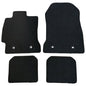 Floor Mat Compatible with 2013-2016 Scion FR-S/2013-2020 Subaru BRZ/2017-2020 Toyota 86, Factory Fitment Floor Mats Carpet Front & Rear Black 4PC Nylon by IKON MOTORSPORTS, 2014 2015 2016 2017