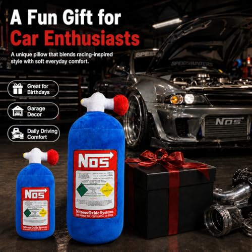 Car Neck Pillow NOS Pillow Bottle Car Headrest Pillow Soft Plush Neck Support Cushion for Driving, Office,Home,Party Decorations(11 inch 2 Pack) - size: Neck