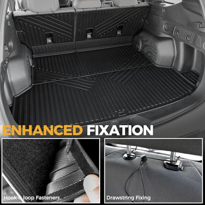 Cargo Mat for 2025 2026 Subaru Forester, Full Coverage All Weather TPE Cargo Liner Trunk Mat with Backrest Mat for Subaru Forester Accessories (Gas Only)