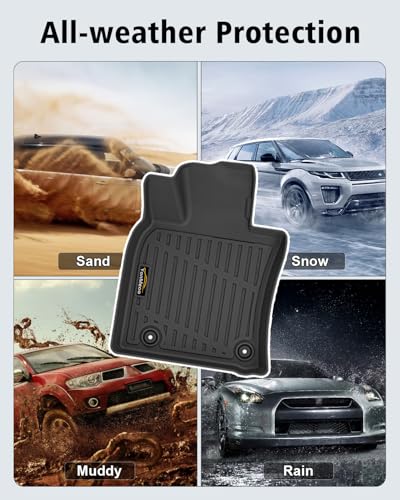 Floor Mats & Trunk Mat Custom Fit for Toyota Camry 2025 (Include Hybrid) All Weather TPE Rubber Cargo Liner Anti-Slip Full Set Automotive Floor Liners for Camry Accessories - size: For Toyota Cmary 2025