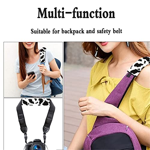 Dreaweet Automotive Seat Belt Pads, Car Safety Seatbelt Shoulder Pads Cover, 2 Packs, Stylish Cow Print, Universal Car Accessories - color: Cow