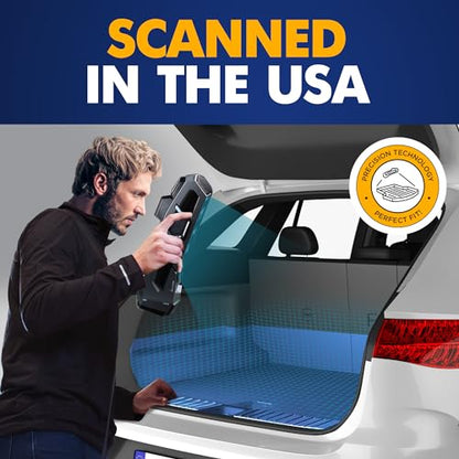 Premium Cargo Liner for Mercedes-Benz AMG EQE 350 4Matic EQE 500 4Matic Trunk Layout Behind 2nd Row SUV 2023-2026 - 100% Protection - Custom Fit Car Trunk Mat - 3D Shaped Laser Measured Trunk Liners