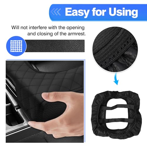 Autorder Center Console Cover for 2014-2018 Chevy Silverado/GMC Sierra Accessories Armrest Cover Anti-Scratch Middle Console Pad Leather Armrest Protector(ONLY for Split Bench Seat Console) - size: 14-18 Chevy Silverado Split Bench Seat