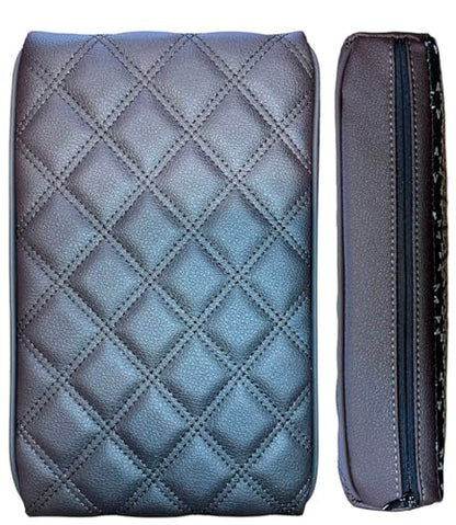 EMZ Leather Center Console Armrest Cushion Pad Accessories for Toyota Sienna 2021 2022 2023 2024 2025 (Brown) - color: Brown