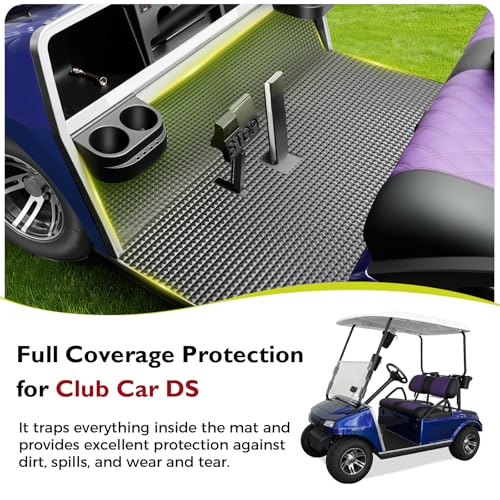 Golf Cart Floor Mats fit for Club Car DS/Precedent, EZGO RXV/TXT, Yamaha G22 / G29, Golf Cart Accessories