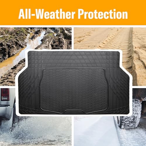 Armor All Heavy-Duty Cargo Mat, Universal Fit Mat for Cars, Trucks, SUVs — Black - color: Black, style: Cargo Mat