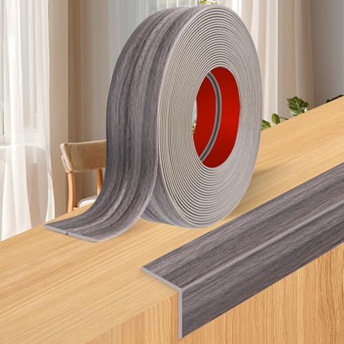 Wall Corner Protector Moulding Trim Peel and Stick Wall Corner Guards Trim Flexible Self Adhesive Edge Protector Moulding, 0.8 in x 10 Ft, Brown Walnut Wood - color: Brown Walnut Wood, size: 0.8 In x 10 Ft