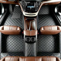 Customize Personalized Floor Mats for Cars, Full Coverage Luxury Car Mats, Anti-Slip Mats, Custom Floor Mat Suitable 99% of Sedan Trucks SUV auto (All Black) - color: All black