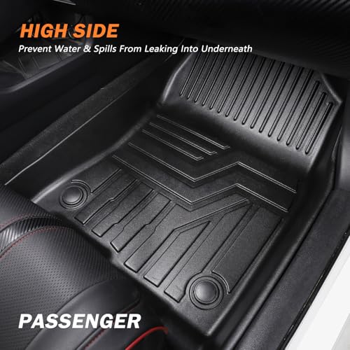 KUST Floor Mats Set for 2022-2026 Hyundai Tucson Gas (Not for Hybrid or PHEV), All Weather Floor Liners & Rear Trunk Cargo Mat for Tucson Accessories, TPE Rubber Raised Edge, 4pcs - style: For │ Tucson 2022-2026 │ Full Set