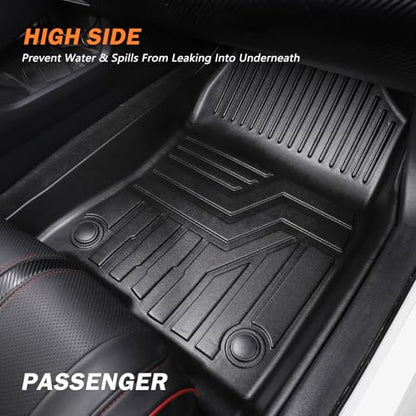 KUST Floor Mats Set for 2022-2026 Hyundai Tucson Gas (Not for Hybrid or PHEV), All Weather Floor Liners & Rear Trunk Cargo Mat for Tucson Accessories, TPE Rubber Raised Edge, 4pcs - style: For │ Tucson 2022-2026 │ Full Set