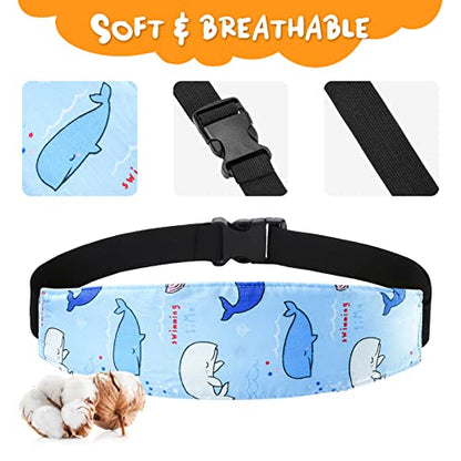 Baby Carseat Head Support,Car seat Straps Pillow Support Ban,Stroller Neck Relief Strap Headrest,Slumber Sling Sleep Positioner for Toddler Infants Child Children Kids - color: Yellow