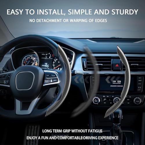Steering Wheel Covers, 3PCs Leather Anti-Skid Clip on Car Steering Wheel Cover Protector Universal for Most Car Wheel, Beige - color: Beige