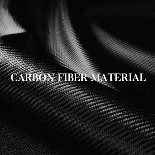 Carbon Fiber Steering Wheel Cover 3pcs Anti-Slip Car Steering Wheel Accessories Snap on Grip 15 inch Universal Matte Black