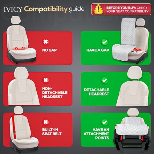 Faux Linen Front Car Seat Cover – Non-Slip Bucket Seat Protector for Most Cars, SUVs, Vans & Trucks – 1 Seat Cover, Machine Washable, Side-Airbag Friendly, Black - color: BLACK WS LN