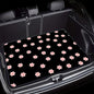 Universal Car Trunk Mat 29" x 39", Little Pink Flowers Print All Weather Durable Cargo Mat Protector for SUV, Truck, Van | Stylish Cargo Liner Cover Leopard Print Car Accessories - color: Little Pink Flowers