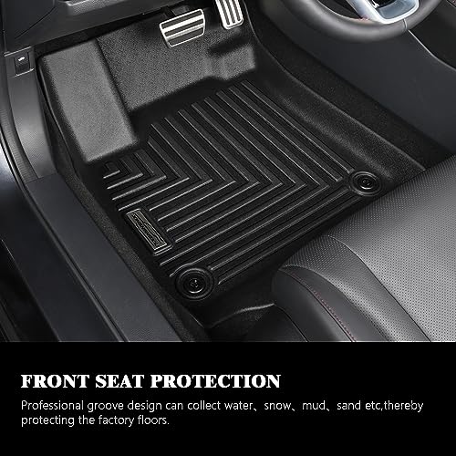 Floor Mats & Cargo Liner for Toyota 4Runner Hybird 2025 2026(Only Fit Hybird) 5 Seats,TPE All Weather Protection Slush Floor Liner Accessories(Trunk Mat+Backrest Mat+Floor Mat) - size: for 4Runner Hybird 2025+ Full Set