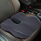 Memory Foam Car Seat Cushion for Driving, Sciatica Pain Relief, Wedge Truck Seat Cushion for Long Sitting, Adult Booster Cushion for Car, Truck, Desk, or Wheelchair (Darkgray)