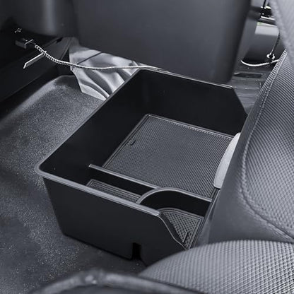 HGWEI Underseat Storage Organizer Compatible with 2015-2026 Ford F150 and 2017-2026 F250 F350 F450 Accessories - Front Console Center with 40/20/40 Jump Seat Cup Holder Replacement Tray